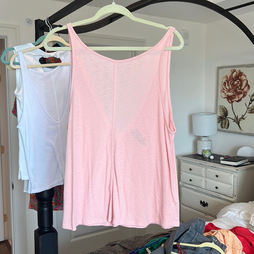 Pink/peach Free People tank